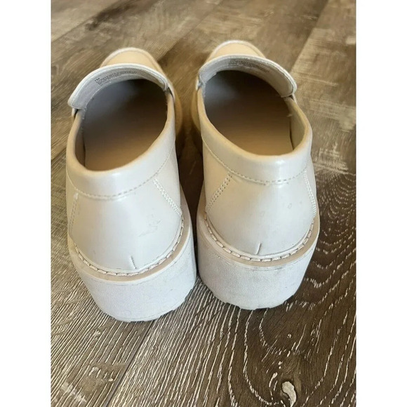 MADDEN GIRL MANORR LUG LOAFERS NATURAL/IVORY SZ 7 MEDIUM Chunky - Picture 5 of 7